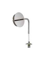 Acacia Polished Chrome 1 Light Adjustable G9 Wall Lamp (FRAME ONLY), Suitable For A Vast Selection Of Glass Shades