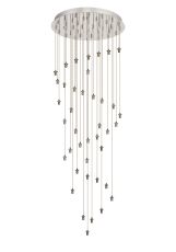 Acacia 60cm Polished Chrome 40 Light G9 10 x 3m/4m/5m/6m Round Multiple Pendant (FRAME ONLY), For A Selection Of Shades, Item Weight: 16.3kg