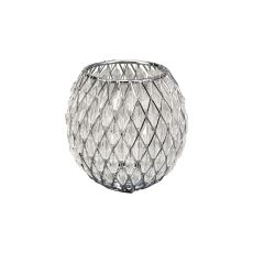 Orilla Bowl Polished Chrome/Clear Beaded Glass Shade (C)