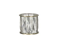 Acacia 10.8cm Non-Electric Antique Brass / Clear Crystal Shade (A),