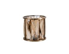 Acacia 10.8cm Non-Electric Antique Brass / Cognac Crystal Shade (A),
