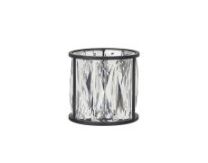 Acacia 10.8cm Non-Electric Sand Black / Clear Crystal Shade (A),