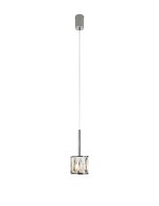 Acacia 10.8cm 1 Light G9 2m Single Pendant Polished Chrome / Clear Crystal Shade