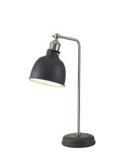 Ottoerba Adjustable Table Lamp, 1 x E27, Graphite / Satin Nickel / Silver