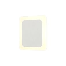 Palermo Magnetic Base Wall Lamp, 12W LED 3000K 498lm, 15/19cm Square Centre, Sand White/Acrylic Frosted Diffuser