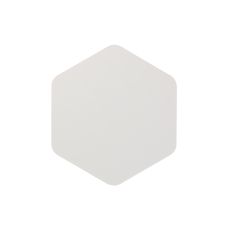 Palermo Magnetic Base Wall Lamp, 12W LED 3000K 498lm, 20/19cm Vertical Hexagonal Centre, Sand White/Acrylic Frosted Diffuser