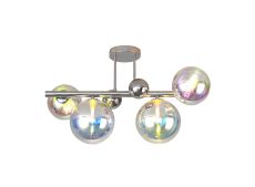 Nu Marlborough 4 Light Semi Flush Pendant. Polished Chrome / Iantipastiscent Finish.