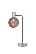 Parmingiano Adjustable Table Lamp, 1 x G9, Polished Chrome/Smoked