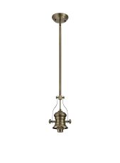 Peninaro (FRAME ONLY) Pendant, 1 x E27, Antique Brass