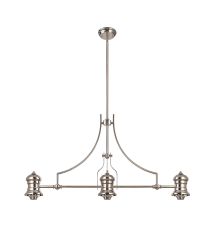 Peninaro (FRAME ONLY) Linear Pendant, 3 x E27, Polished Nickel