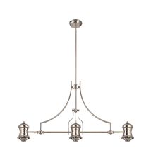 Peninaro (FRAME ONLY) Linear Multi Height Pendant, 3 x E27, Polished Nickel