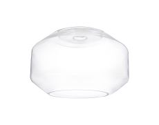 Peninaro Chamfered Round 30cm Clear Glass (F), Lampshade