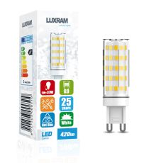Pixy LED G9 5W 6000K Cool White, 420lm Non-Flickering, Clear Finish, 3yrs Warranty 17*50mm