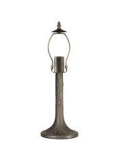 Pizzaly 48cm Tree Like Tiffany Table Lamp (FRAME ONLY), 1 x E27, Aged Antique Brass
