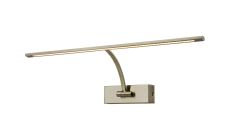 Polenta Large 1 Arm Wall Lamp/Picture Light, 1 x 10W LED, 3000K, 850lm, Antique Brass, 3yrs Warranty
