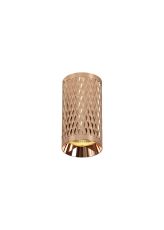 Seaford 11cm Surface Mounted Ceiling Light, 1 x GU10, Rose Gold