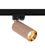 Seaford Track Adjustable Spot Light, 1 x GU10, Rose Gold