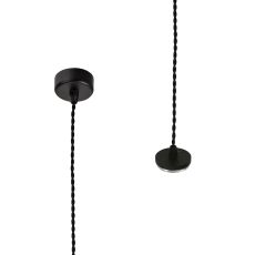 Seafood 6.5cm Pendant Light (FRAME ONLY) 2m, 1 x GU10, Sand Black