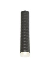 Seaford 1 Light 30cm Surface Mounted Ceiling GU10, Sand Black/Acrylic Ring