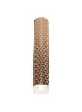 Seaford 1 Light 30cm Surface Mounted Ceiling GU10, Rose Gold/Acrylic Ring