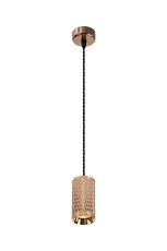Seafood 6.5cm 1 Light 11cm Pendant Light GU10, Rose Gold