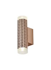 Seafood 2 Light Wall Lamp GU10, Rose Gold/Acrylic Rings