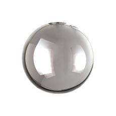 Monza 15cm Round Smoke Plated Glass