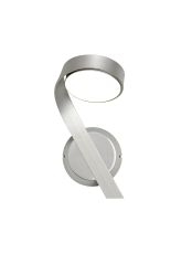 Soleessi Wall Lamp Left Switched, 1 x 10W LED, 3000K, 800lm, Silver/Polished Chrome, 3yrs Warranty