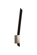 Tagliata Wall Lamp, 1 x 8W LED, 3000K, 560lm, Sand Black/Satin Nickel, 3yrs Warranty