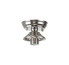 Amara 13cm Flush Ceiling Fitting, 1 x E27, Polished Nickel