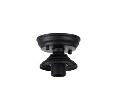 Amara 13cm Flush Ceiling Light (FRAME ONLY), 1 x E27, Matt Black