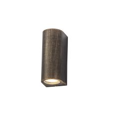 Tiramisu Curved Wall Lamp, 2 x GU10, IP54, Gold/Black