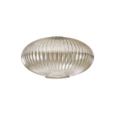 Urasawa 30cm Oval Sphere Ribbed Glass (G), Champagne