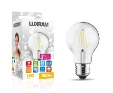 Value Classic LED GLS E27 Dimmable 12W 3000K Warm White, 1521lm, Clear Finish, 3yrs Warranty