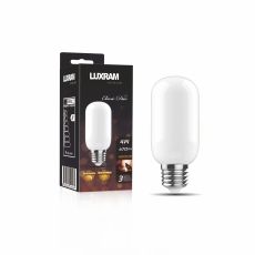 Classic Deco T45 4000K Natural White, 470lm, E27 4W Dimmable Opal Ø45x110mm (straight filament) 3yrs Warranty
