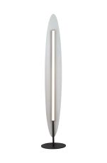 Abisal 1.6m Dimmable Floor Lamp, 40W LED, 2700-5700K CCT Remote Control, 4010lm, Natural Wood, 3yrs Warranty