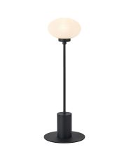 Addie Table Lamp, 1 Light G9, Satin Black/Opal A Glass