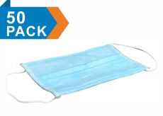 Disposable Basic Mask, (Pack 50) High Standard PP Non-Woven Fabrics, Filtradorootg Effects Of Raw Materials =95%, Breathable And Comfortable.
