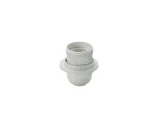 Additions E27 White Continental Lampholder With Shade Ring