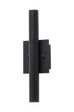 Rita 1+1 Up & Down Light Wall Light, 6W LED, 4000K, 390lm, IP44, Satin Black, 3yrs Warranty