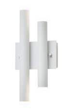 Rita 2+2 Light Wall Light, 12W LED, 4000K, 740lm, IP44, Satin White, 3yrs Warranty