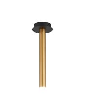 Rita 1 Pendant With 350mm Tube, 5W LED, 4000K, 325lm, IP44, Satin Black/Satin Gold, 3yrs Warranty