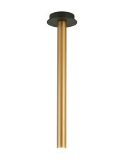 Rita 1 Pendant With 510mm Tube, 5W LED, 4000K, 325lm, IP44, Satin Black/Satin Gold, 3yrs Warranty