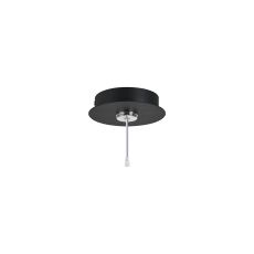 Rita 12cm Round 1 DC Plug Canopy/Ceiling Rose Kit (FRAME ONLY, Incl Driver) For Rita Only, (IP44 When With Tube) Satin Black, 3yrs Wty