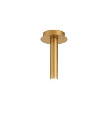 Rita 1 Pendant With 200mm Tube, 5W LED, 4000K, 325lm, IP44, Satin Gold, 3yrs Warranty