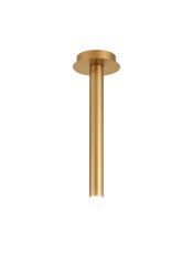 Rita 1 Pendant With 350mm Tube, 5W LED, 4000K, 325lm, IP44, Satin Gold, 3yrs Warranty