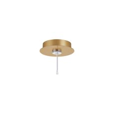 Rita 12cm Round 1 DC Plug Canopy/Ceiling Rose Kit (FRAME ONLY, Incl Driver) For Rita Only, (IP44 When With Tube) Satin Gold, 3yrs Wty