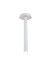 Rita 1 Pendant With 350mm Tube, 5W LED, 4000K, 325lm, IP44, Satin White, 3yrs Warranty