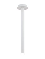 Rita 1 Pendant With 510mm Tube, 5W LED, 4000K, 325lm, IP44, Satin White, 3yrs Warranty