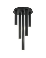 Rita 30cm Round 5 Ceiling Light, 25W LED, 4000K, 1625lm, IP44, Satin Black, 3yrs Warranty